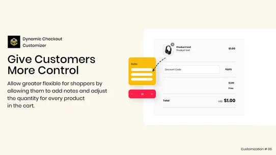 Dynamic Checkout Customizer screenshot