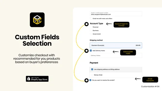 Dynamic Checkout Customizer screenshot