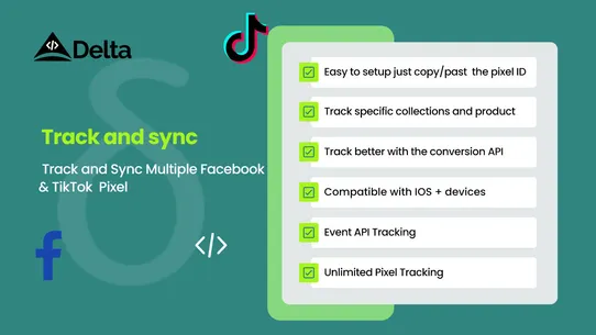 δ Facebook Pixel ‑Tiktok Pixel screenshot