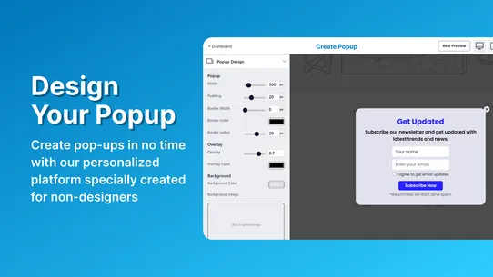 Smarter PopUp screenshot