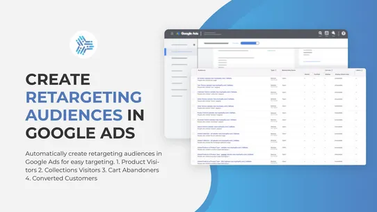 Retargeting for Google Ads screenshot