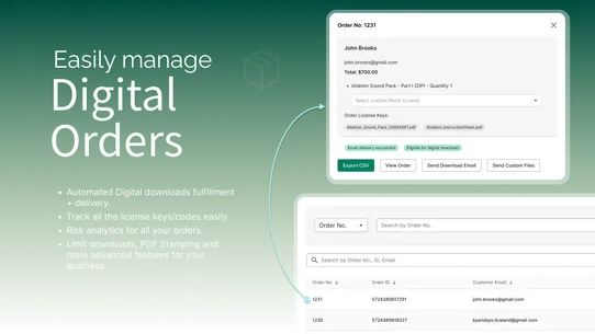 Digital Downloads ‑ Sellkite screenshot