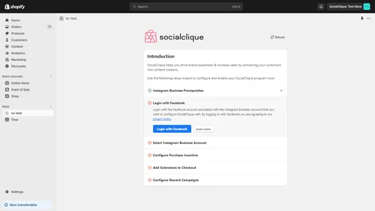 SocialClique Customer Advocacy screenshot