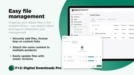 F+2: Digital Downloads Pro screenshot