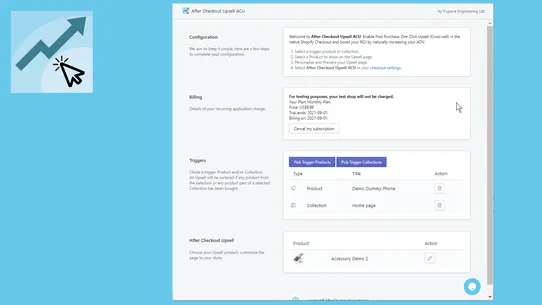 After Checkout Upsell ACU screenshot