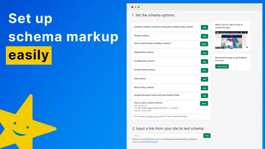 SA SEO JSON‑LD Schema markup screenshot