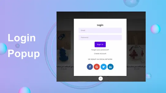 Quick Social Login screenshot