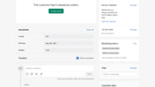 Amplius Customer Fields screenshot