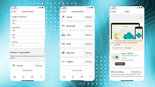 Frete no Produto Empreender screenshot