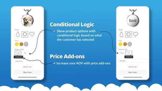 Live Product Options screenshot