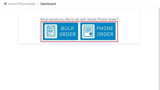 WebDesk Smart Phone Order screenshot