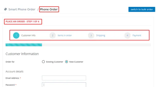 WebDesk Smart Phone Order screenshot