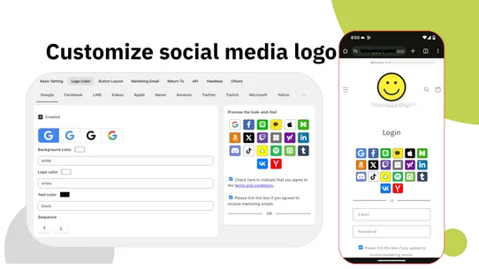 HIKO Social Login screenshot