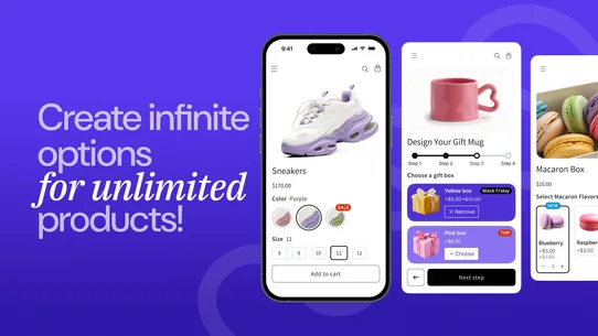 APO Product Options, Variants screenshot