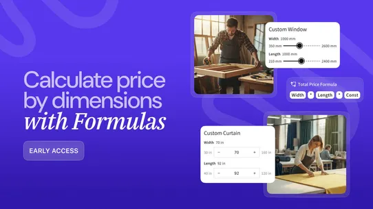APO Product Options, Variants screenshot