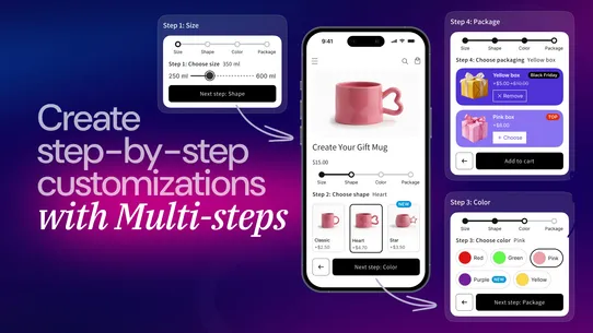 APO Product Options, Variants screenshot