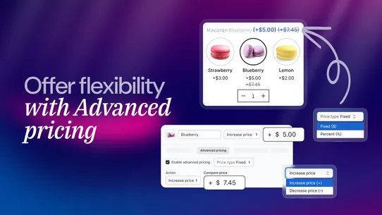 APO Product Options, Variants screenshot