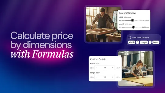 APO Product Options, Variants screenshot
