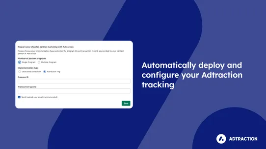 Adtraction ‑ Partner Marketing screenshot