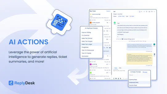 ReplyDesk: AI Helpdesk screenshot