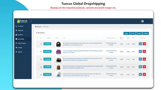 Tuecus India Dropshipping screenshot