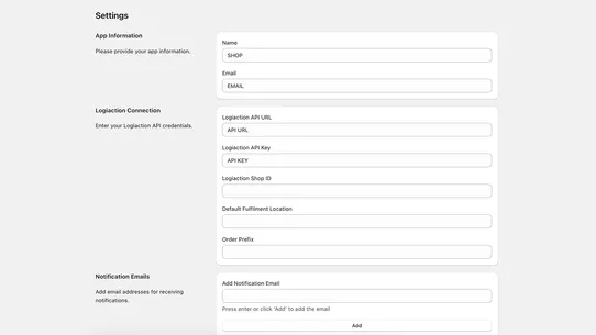 Logiaction Sync screenshot