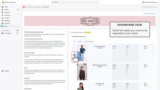 Pink Martini Drop Shipping screenshot