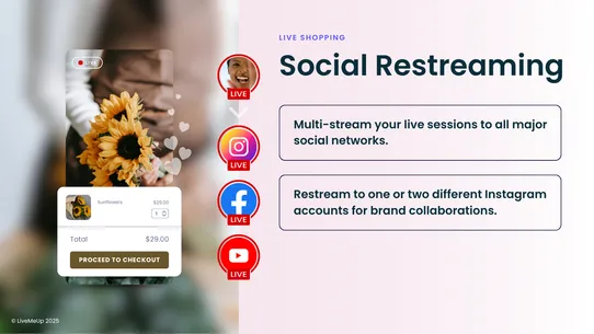 LiveMeUp Live Shopping screenshot