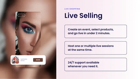 LiveMeUp Live Shopping screenshot
