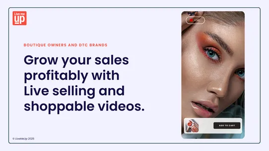 LiveMeUp Live Shopping Events screenshot