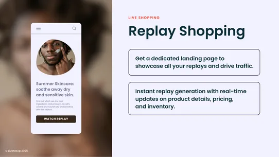 LiveMeUp Live Shopping Events screenshot