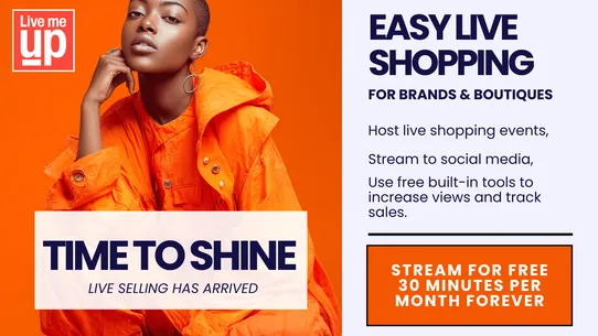 LiveMeUp Live Shopping Events screenshot