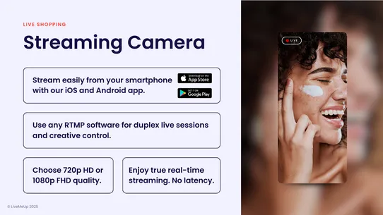 LiveMeUp Live Shopping Events screenshot