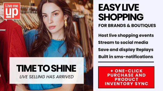 LiveMeUp Live Shopping Events screenshot