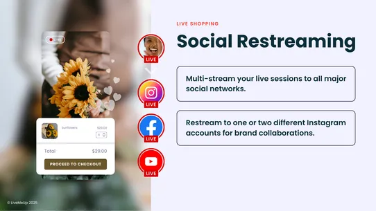 LiveMeUp Live Shopping screenshot