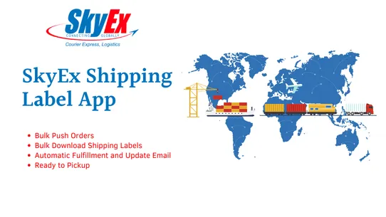 SkyEx Shipping Label App Dubai screenshot