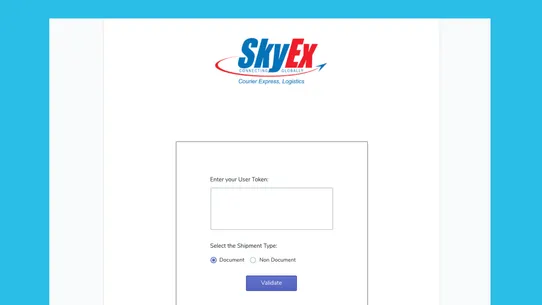 SkyEx Shipping Label App Dubai screenshot