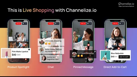 Live &amp; Shoppable Videos: Ch.io screenshot