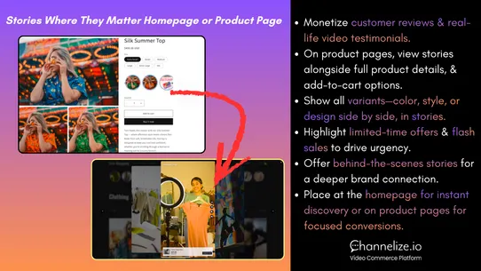 Channelize Live Shopping &amp; UGC screenshot