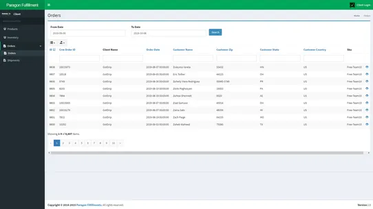 Paragon Fulfillment Inc screenshot