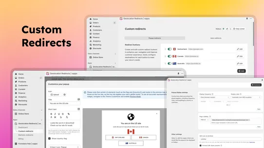 Geolocation Redirects | xapps screenshot