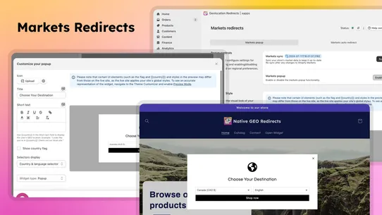 Geolocation Redirects | xapps screenshot
