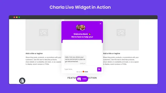 Charla Live Chat screenshot