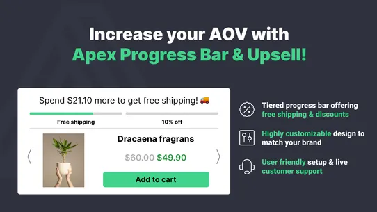 Apex: Progress Bar &amp; Upsell screenshot