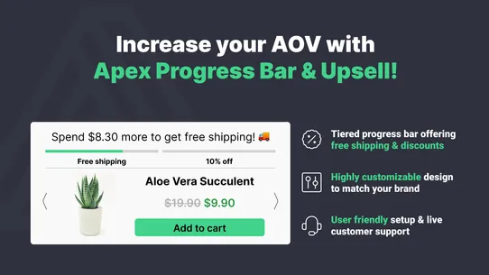 Apex: Progress Bar &amp; Upsell screenshot