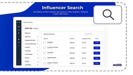 Wobb: Influencer Marketing screenshot