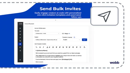 Wobb: Influencer Marketing screenshot