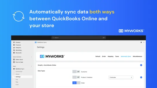 QuickBooks Sync by MyWorks screenshot