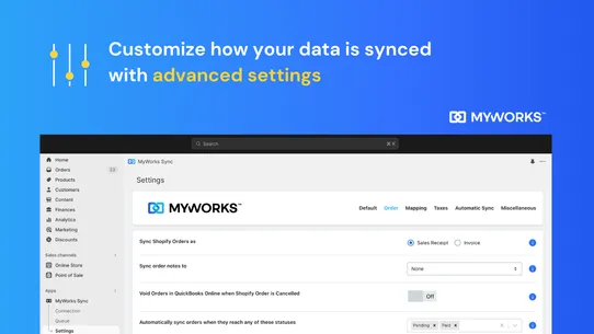 QuickBooks Sync by MyWorks screenshot