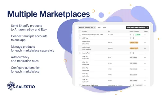 Amazon, eBay,  Etsy — Salestio screenshot